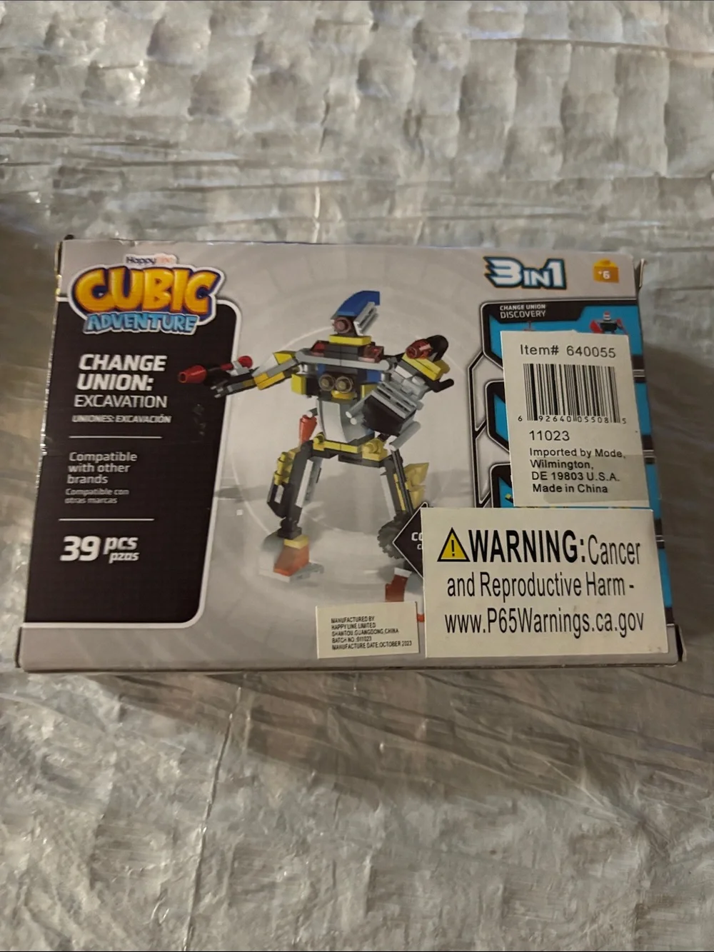 3-in-1 Change Union Excavation Building Set - Yellow